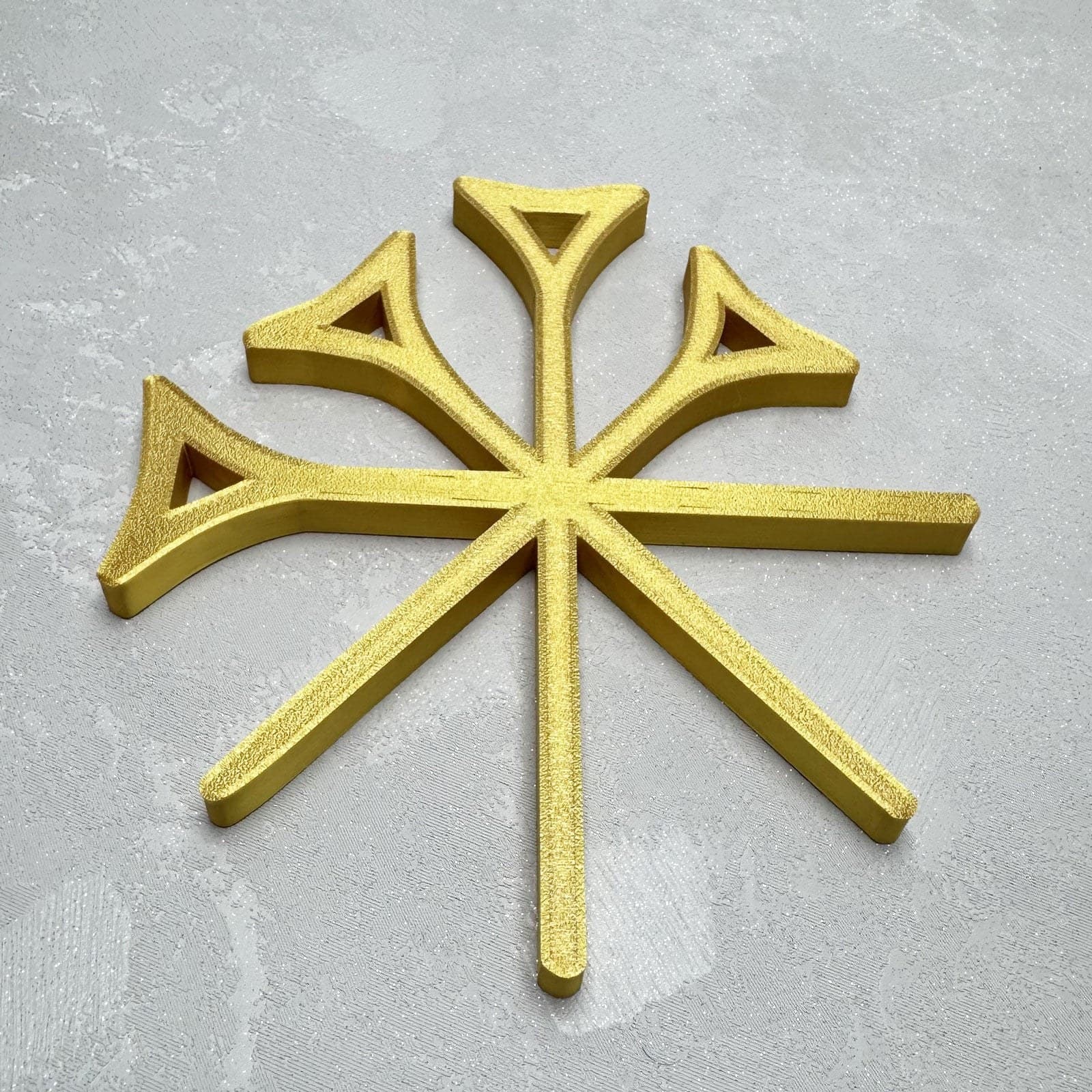 Dingir-Zeichen, ezidisches Symbol aus dem 3D-Drucker