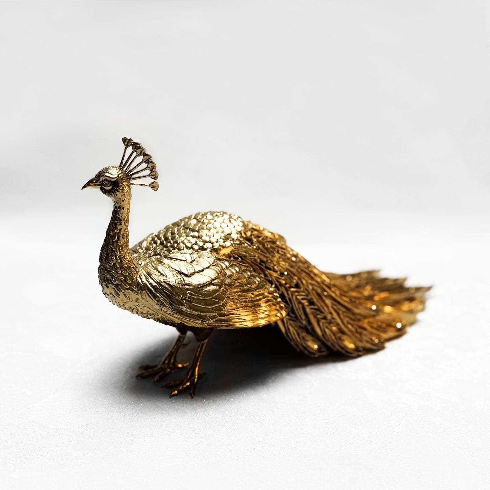 Pfau Gold, ezidisches Symbol aus dem 3D-Drucker