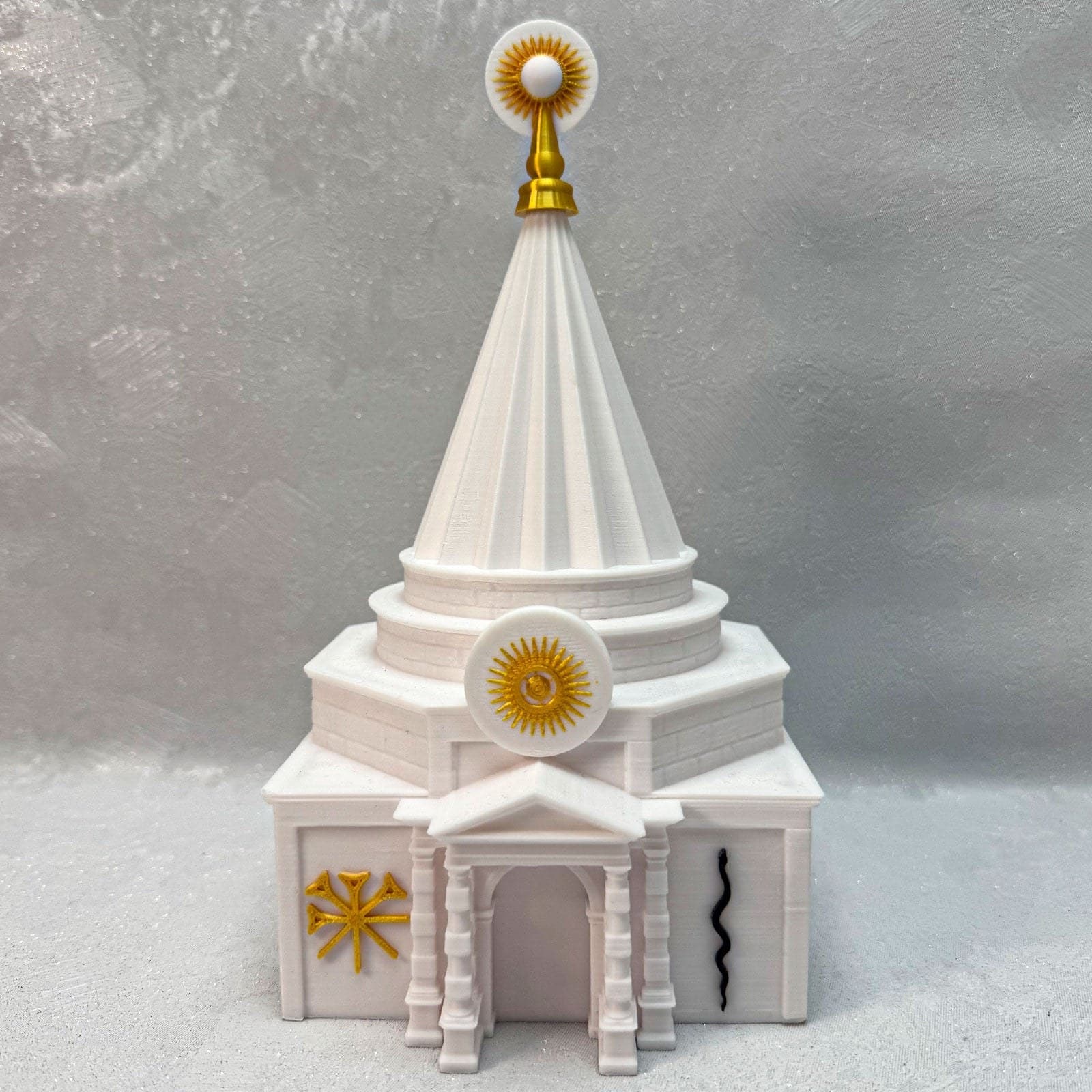 Yeziden Tempel 5, ezidisches Symbol aus dem 3D-Drucker