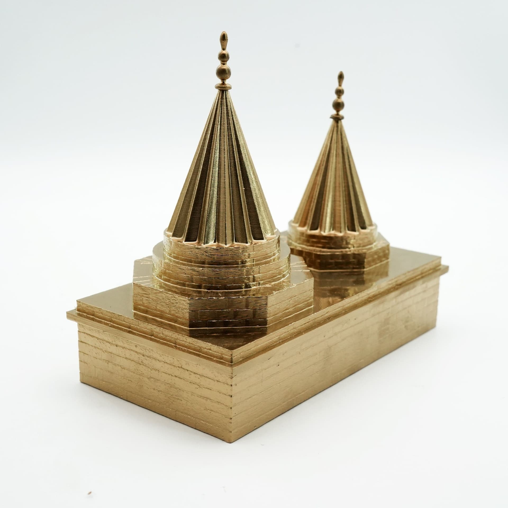 Lalish Modell Tempel, ezidisches Symbol aus dem 3D-Drucker